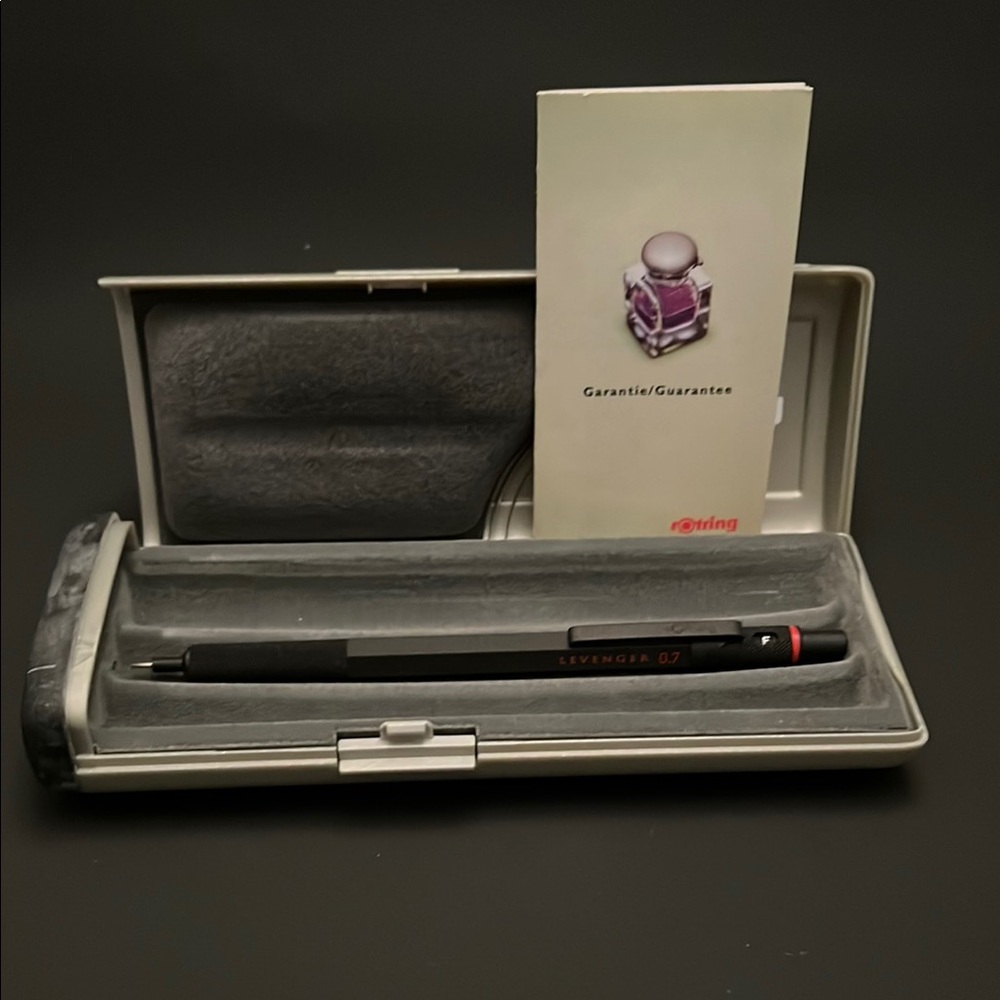 *NIB* Rotring/Levenger 0.7mmBlack Matte Hex Mechanical Pencil